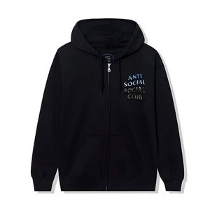 Anti social social club zip up hoodie mind melt XL size